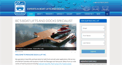 Desktop Screenshot of paradisedocklift.com